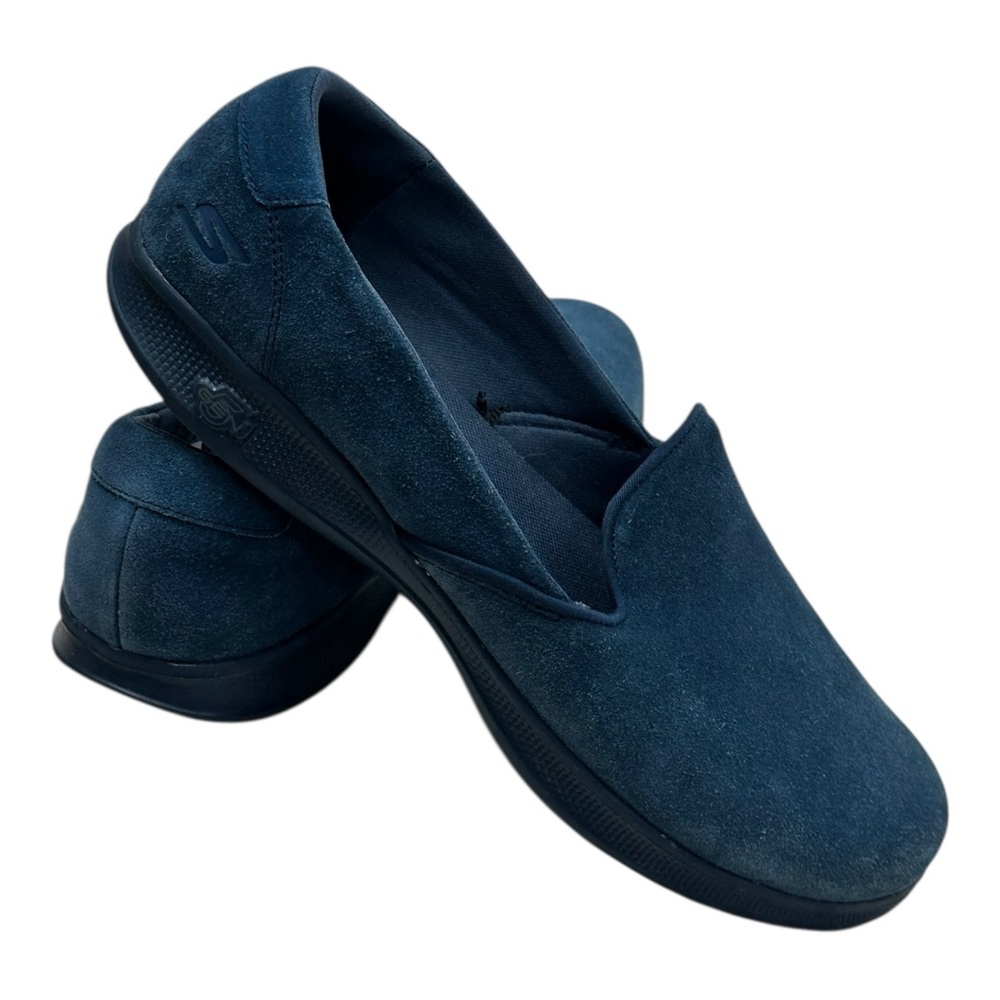Skechers Deep Navy Suede Slip-On Loafers